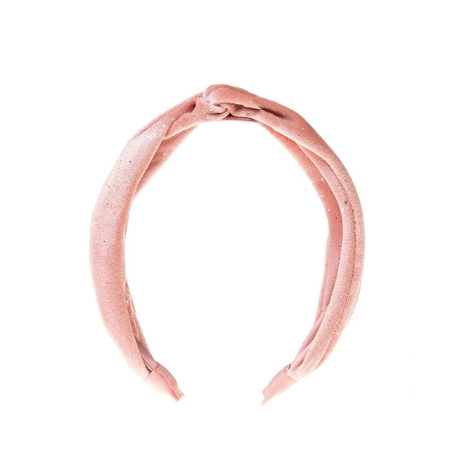 Sparkle Pink Velvet Headband