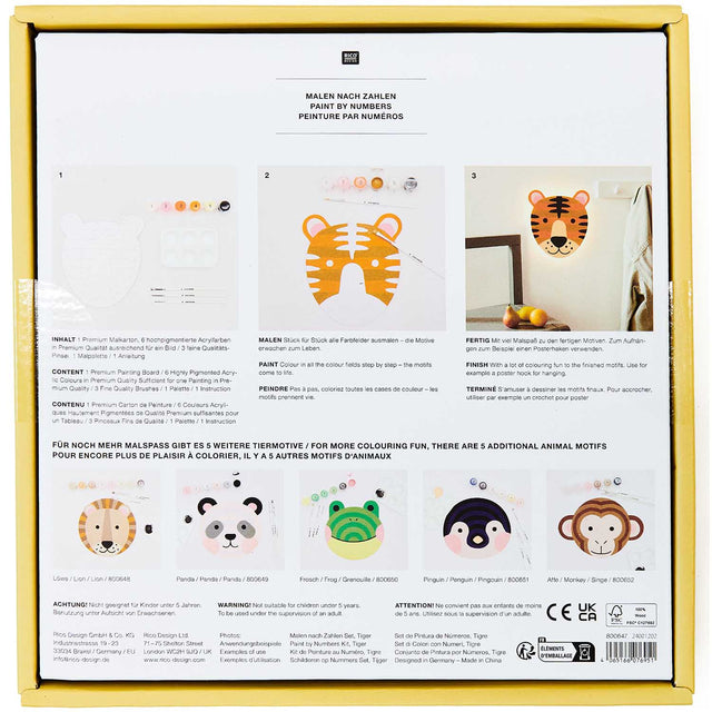 Paint By Numbers: Tiger