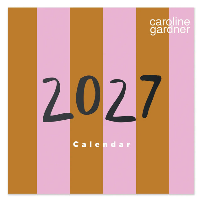 2027 Stripes Square Calendar