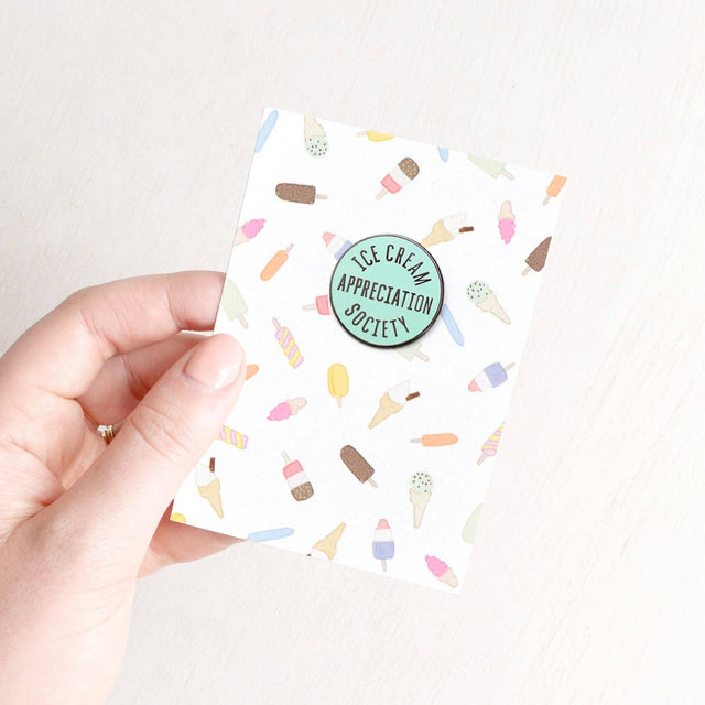 Mint Ice Cream Appreciation Society Pin