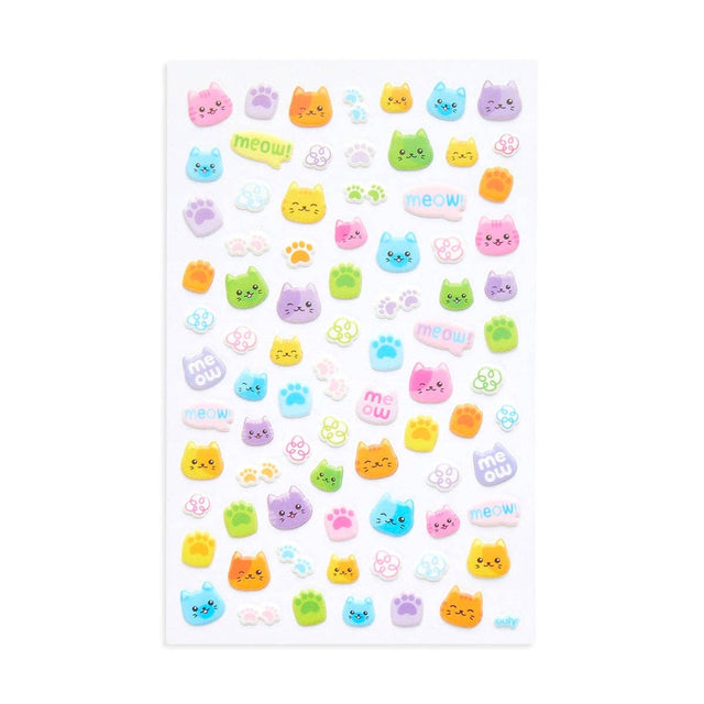 Stickiville Stickers: Colourful Cats Puffy
