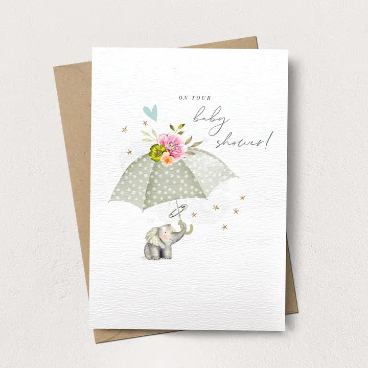 Elephant Baby Shower Card