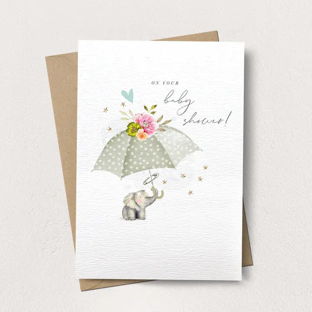 Elephant Baby Shower Card