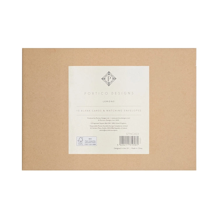 Lemon Boxed Notecards