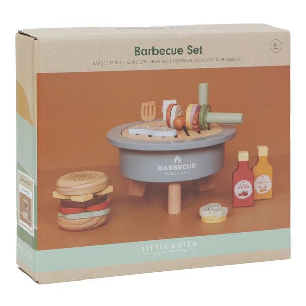 Wooden Barbecue Set