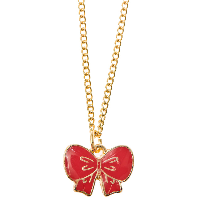 Red Bow Necklace