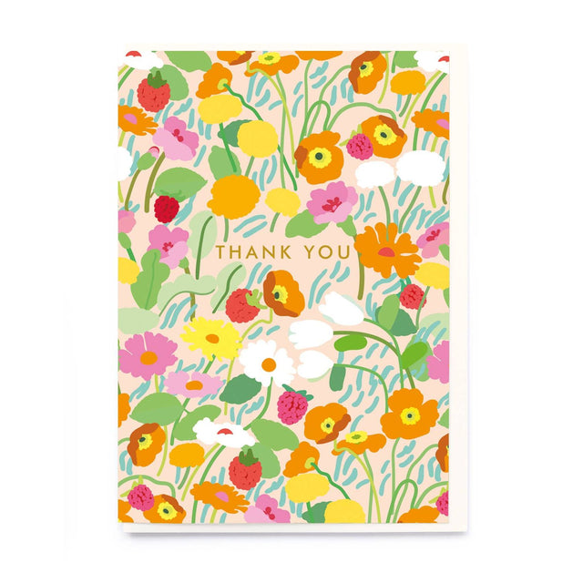 Thank You Floral Card