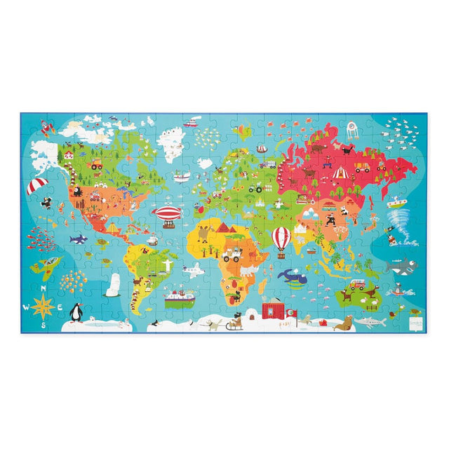 World Map XL Scratch Puzzle