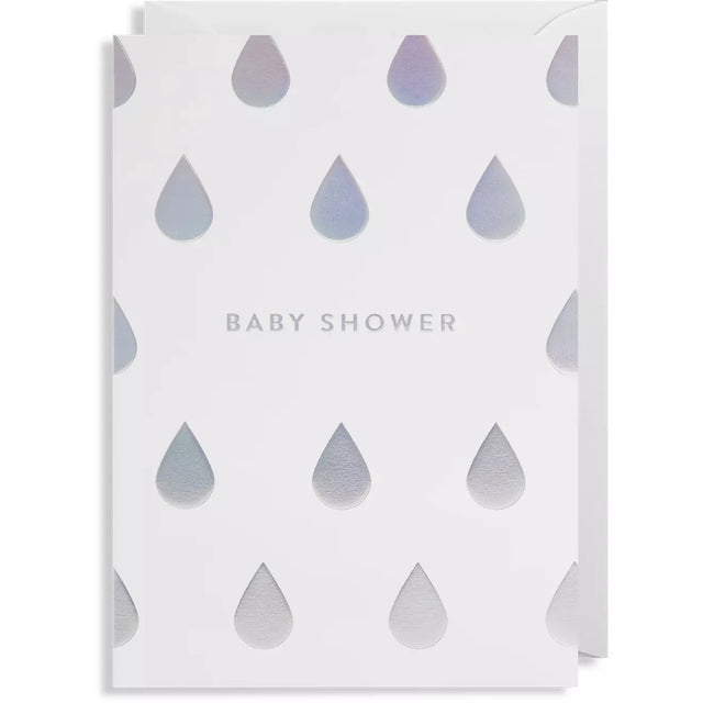 Baby Shower Raindrops Card