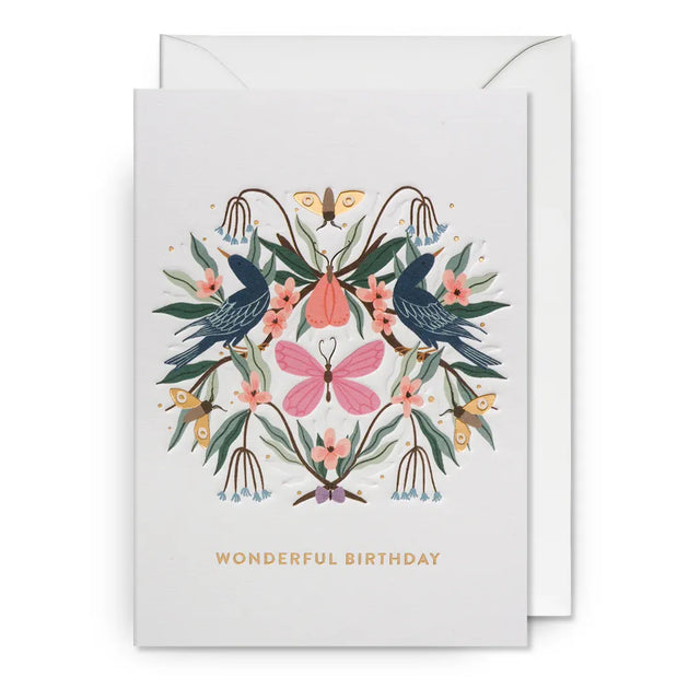 Wonderful Birthday Butterfly Card