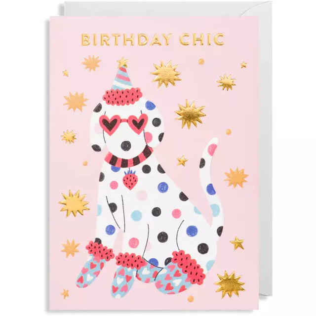 Birthday Chic Dog Card
