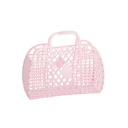 Small Retro Basket Jelly Bag: Pink