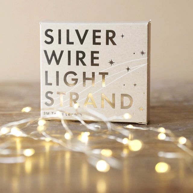 Silver LED Wire String Lights