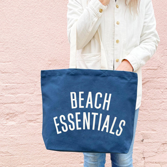 Ocean Blue Beach Essentials Tote Bag