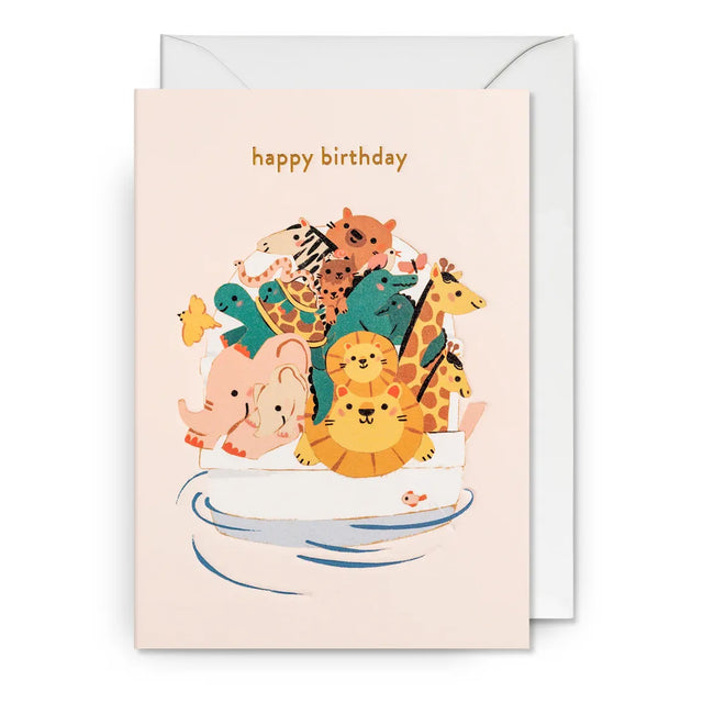 Animals Ark Birthday Card
