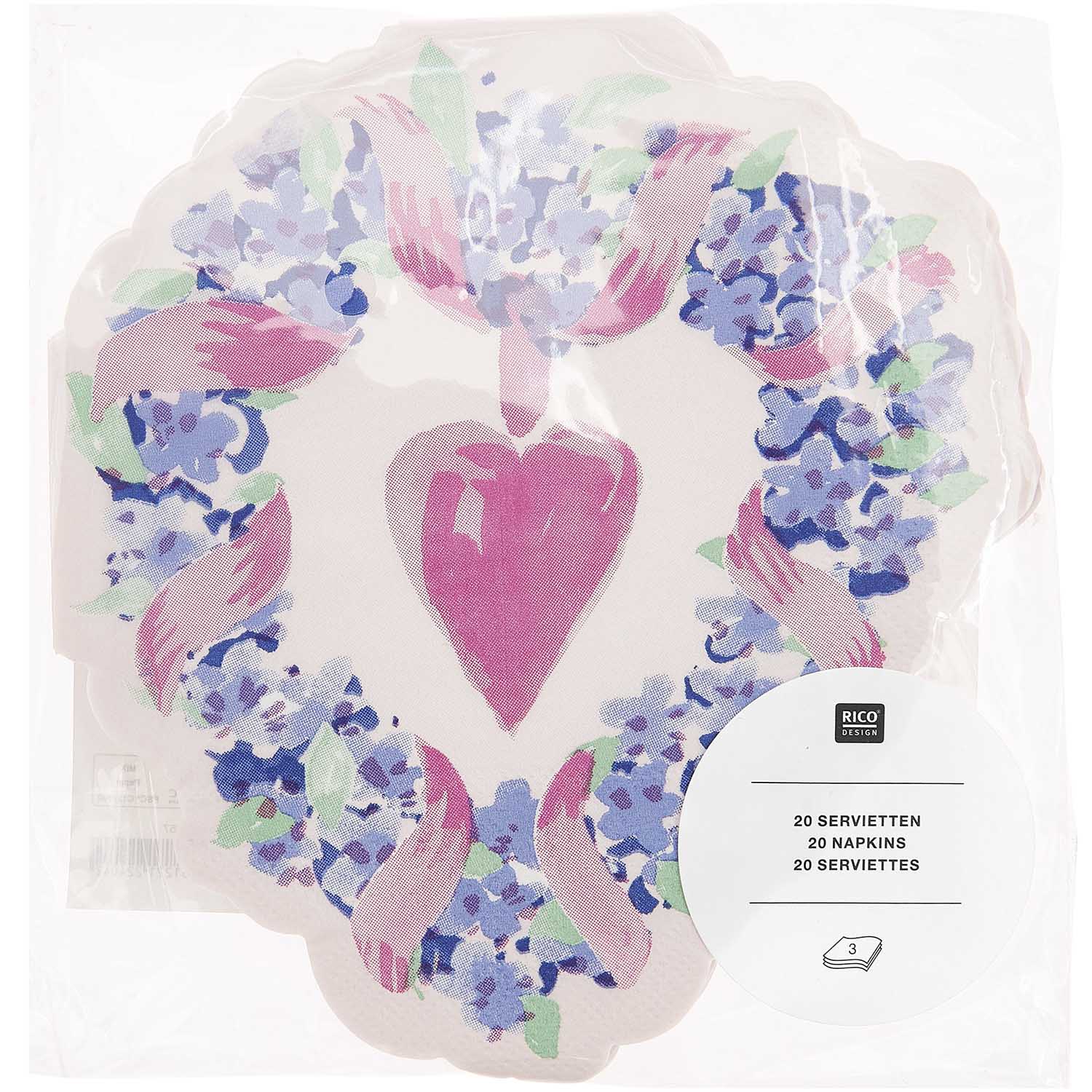 Heart Wreath Napkins