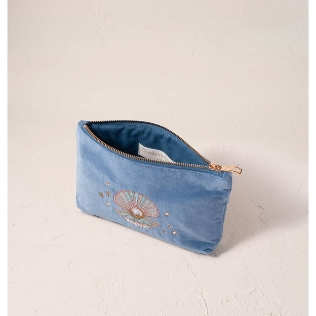 Pearl Shell Blue Mini Pouch