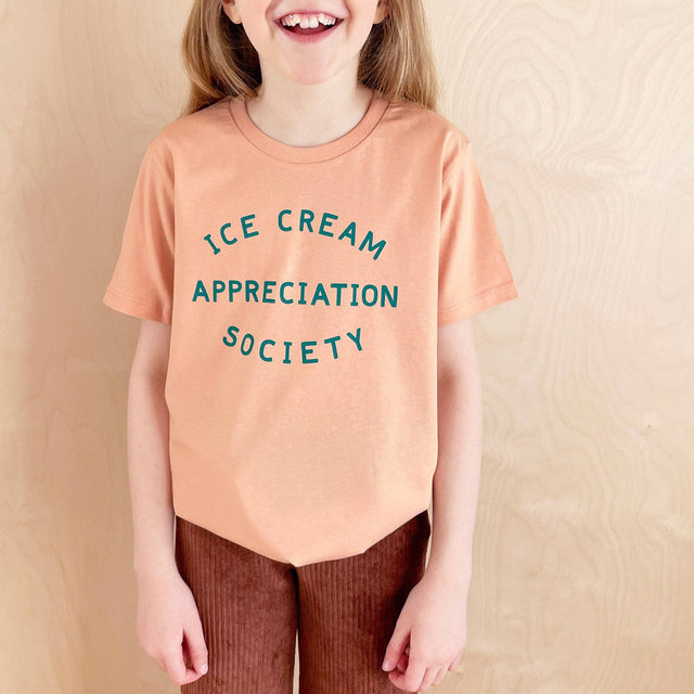 Peach Ice Cream Appreciation Society Kid's T-shirt