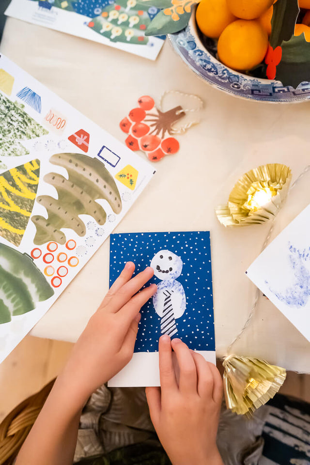 Make your own Christmas Cards Snowman Set