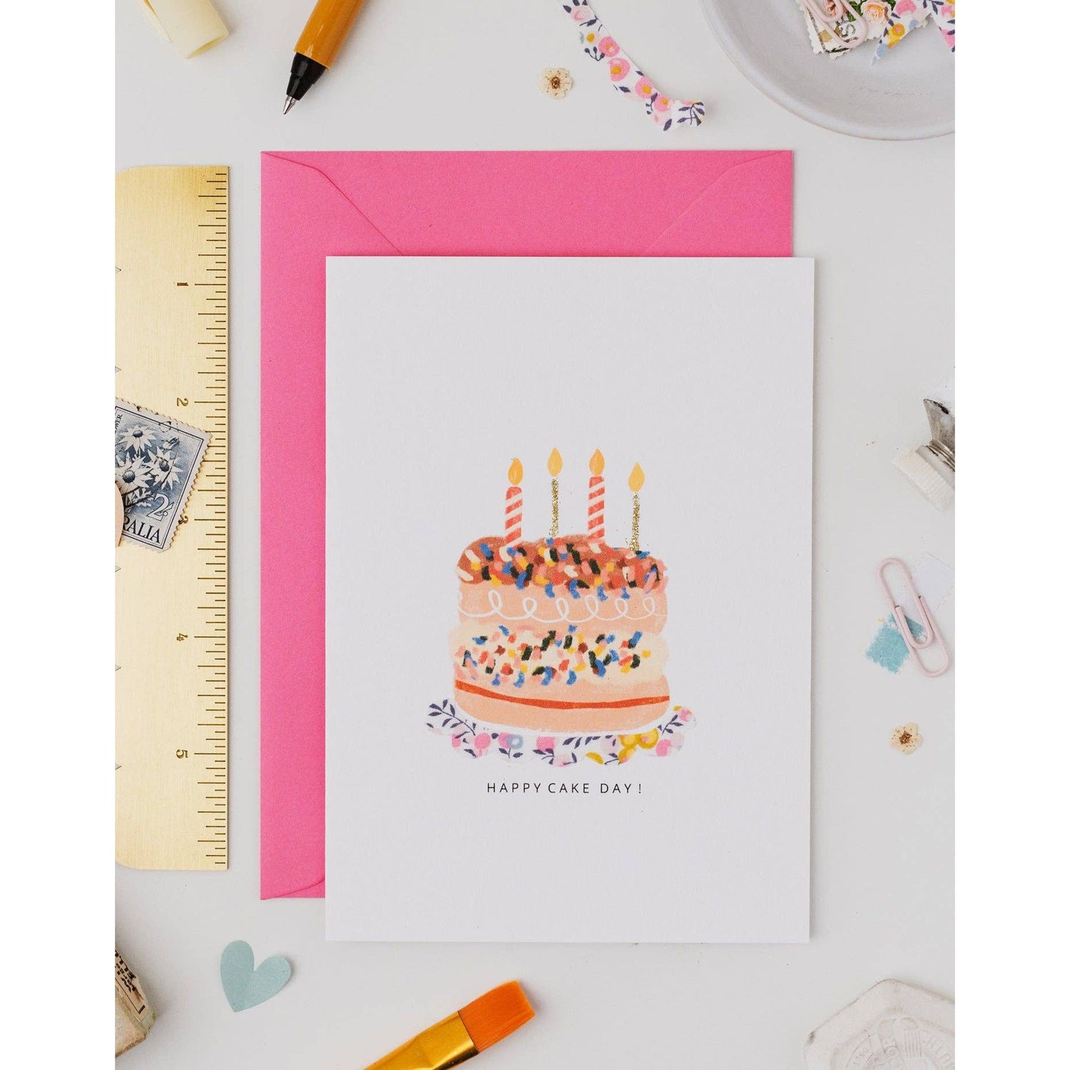 Liberty Cake Birthday Card