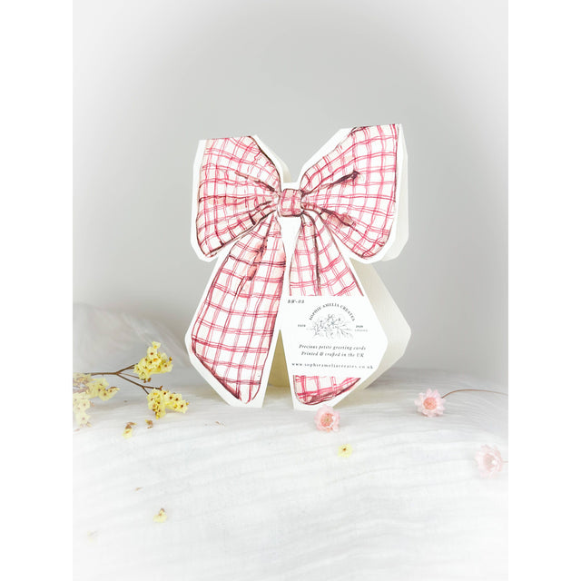 Merry Bow Shaped Card