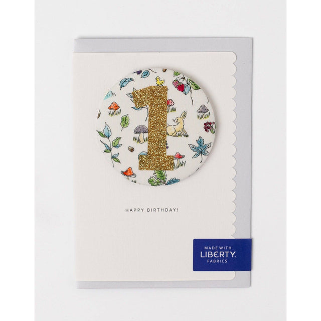 Age 1 Liberty Birthday Badge Sana Card