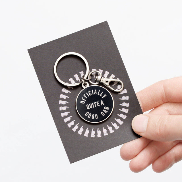 Officially Quite a Good Dad Keyring