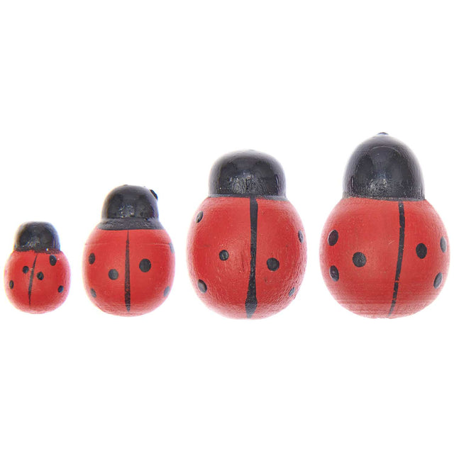 Ladybird Wooden Stickers