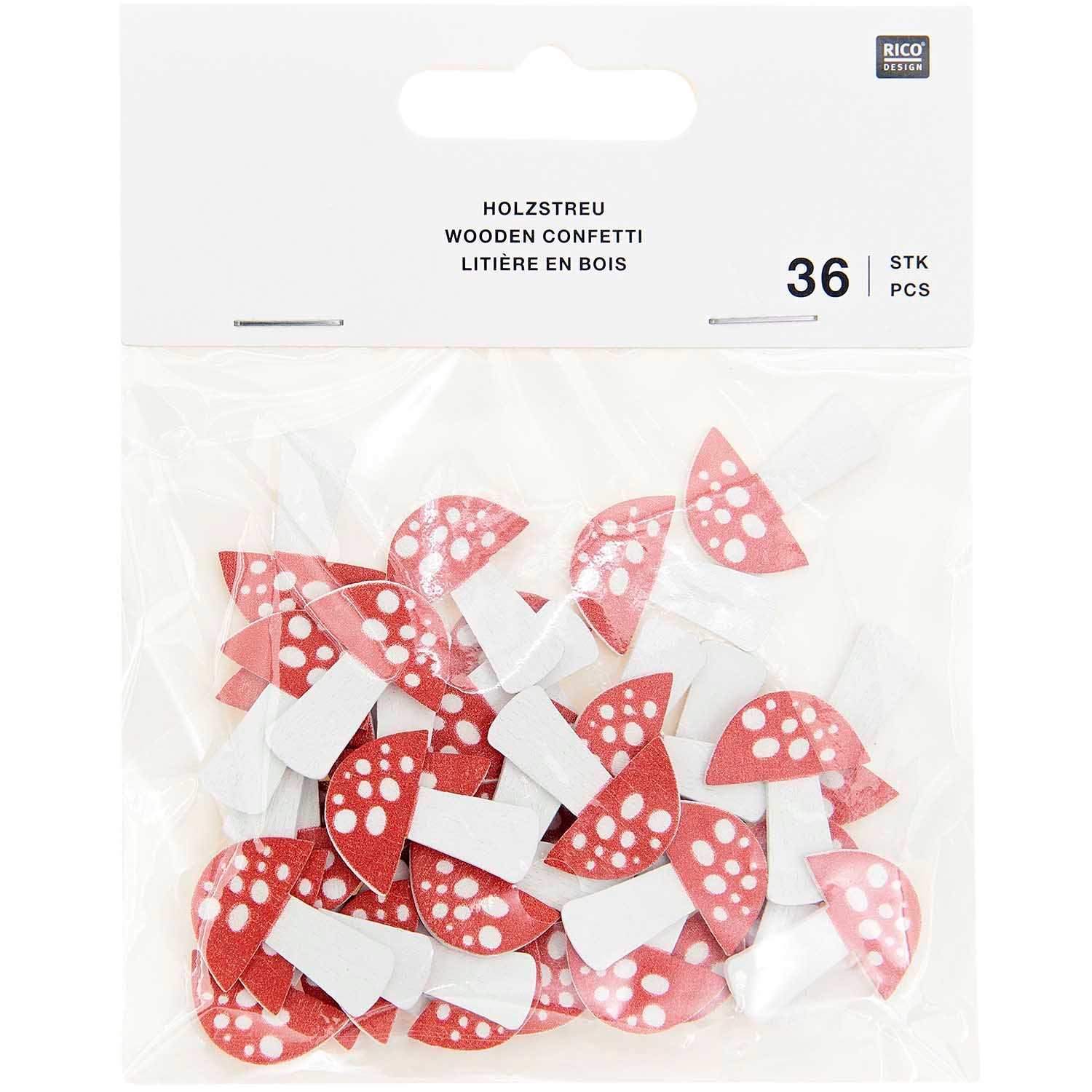 Mushroom Wooden Confetti