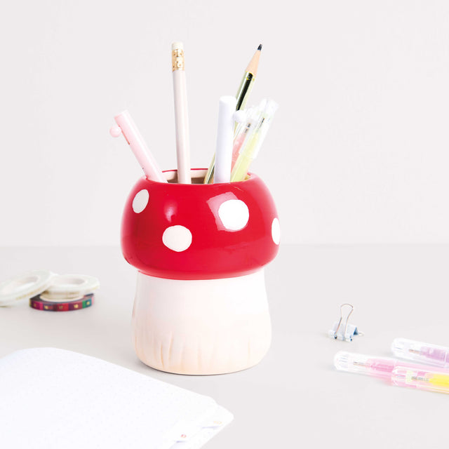 Mushroom Pen Holder