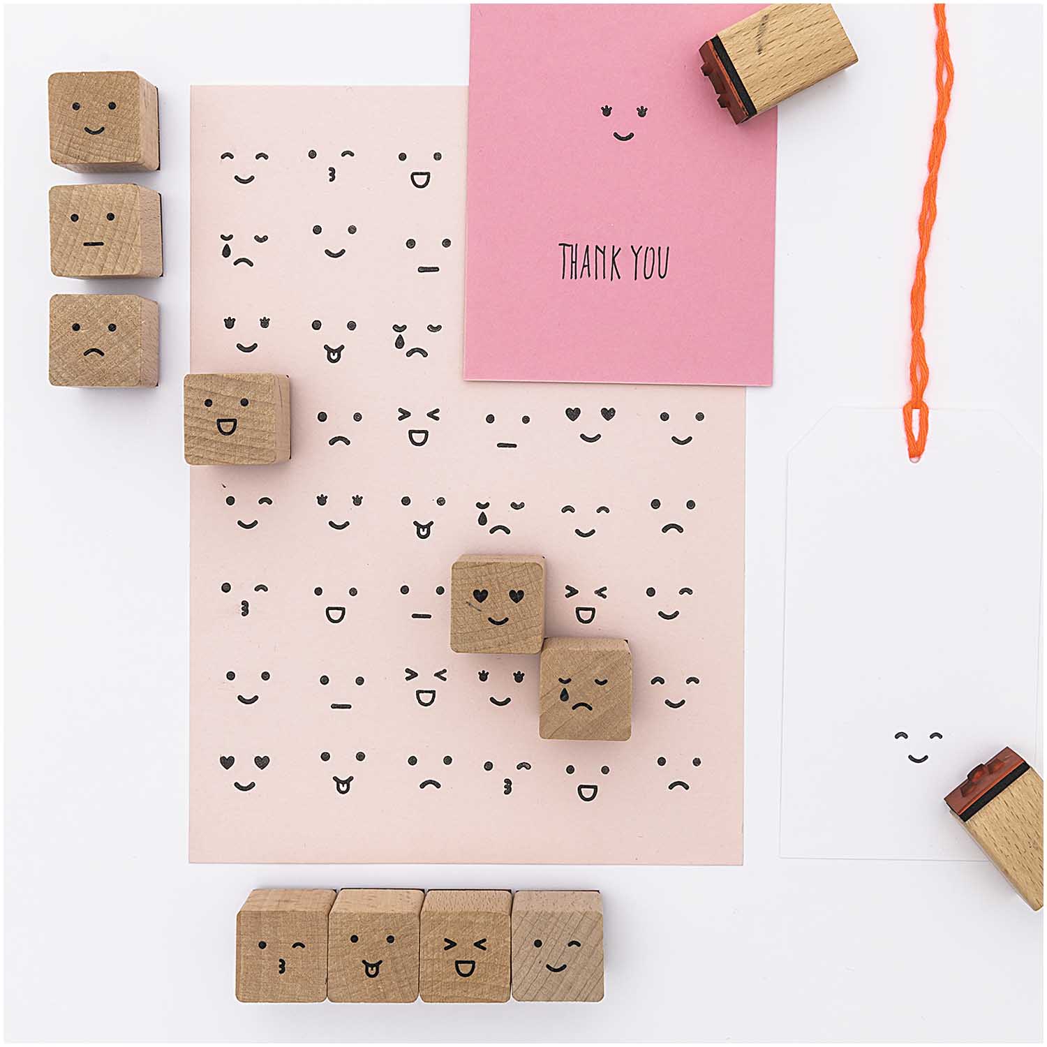 Faces Stamp Set