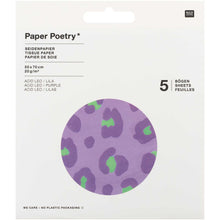 Load image into Gallery viewer, Purple Leopard Print Tissue Paper
