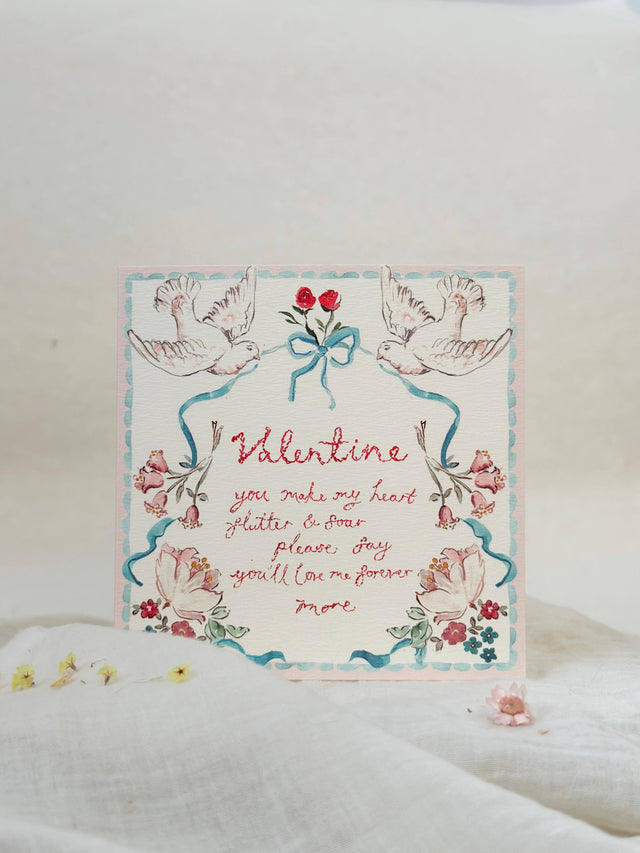 Valentine Flutter & Soar Card