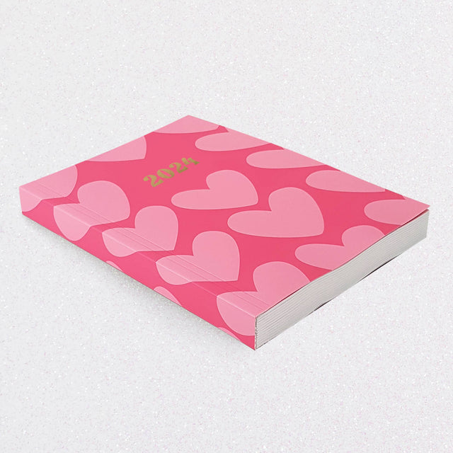 Pink Hearts 2024 Planner