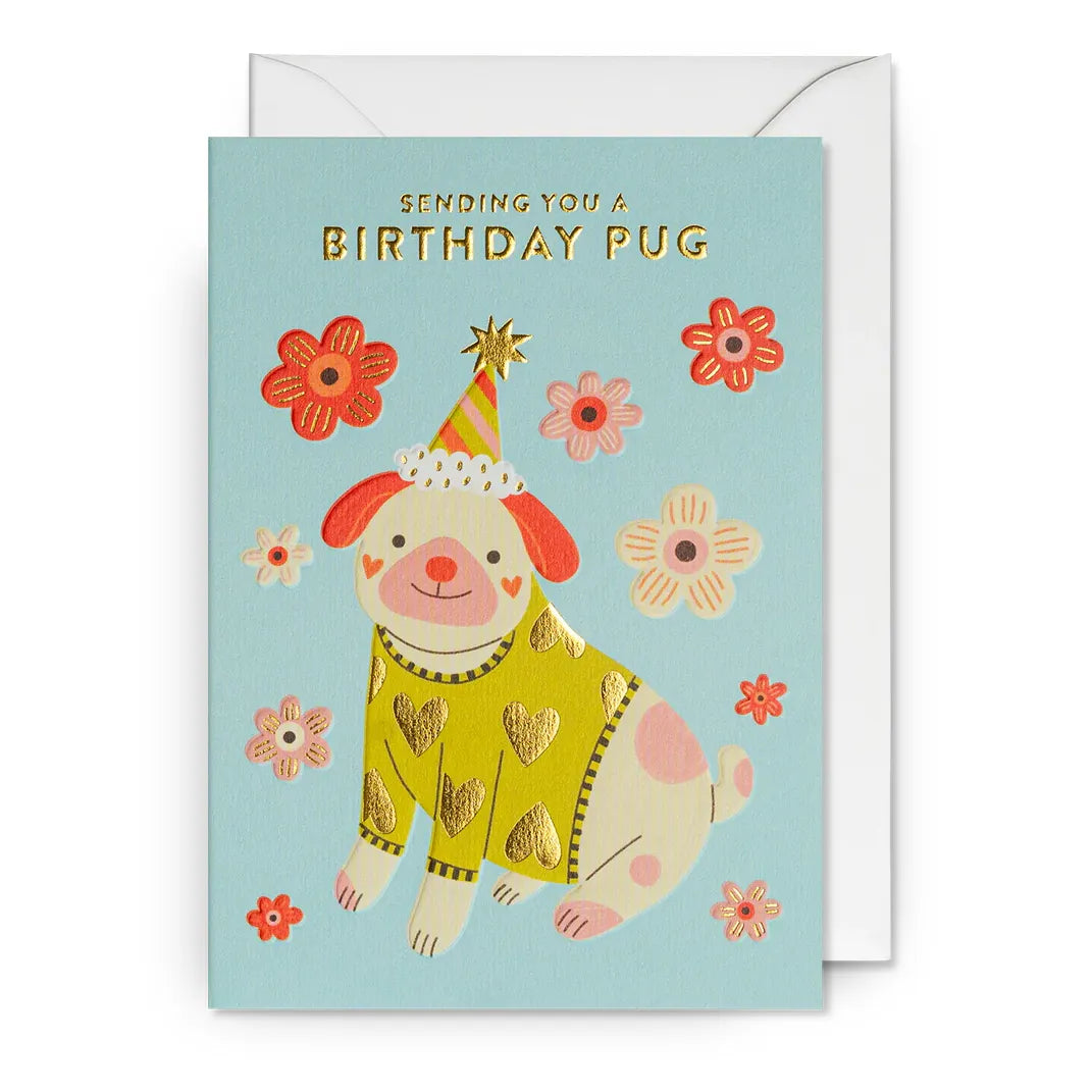 Sending You a Birthday Pug Card