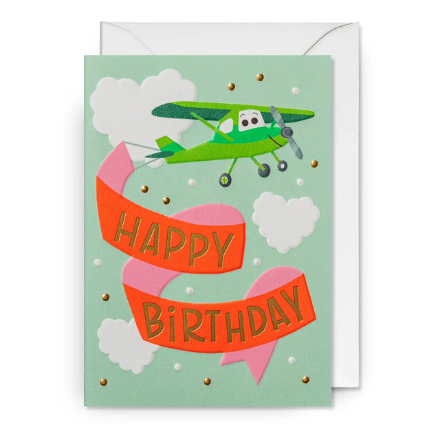 Birthday Plane Banner Card