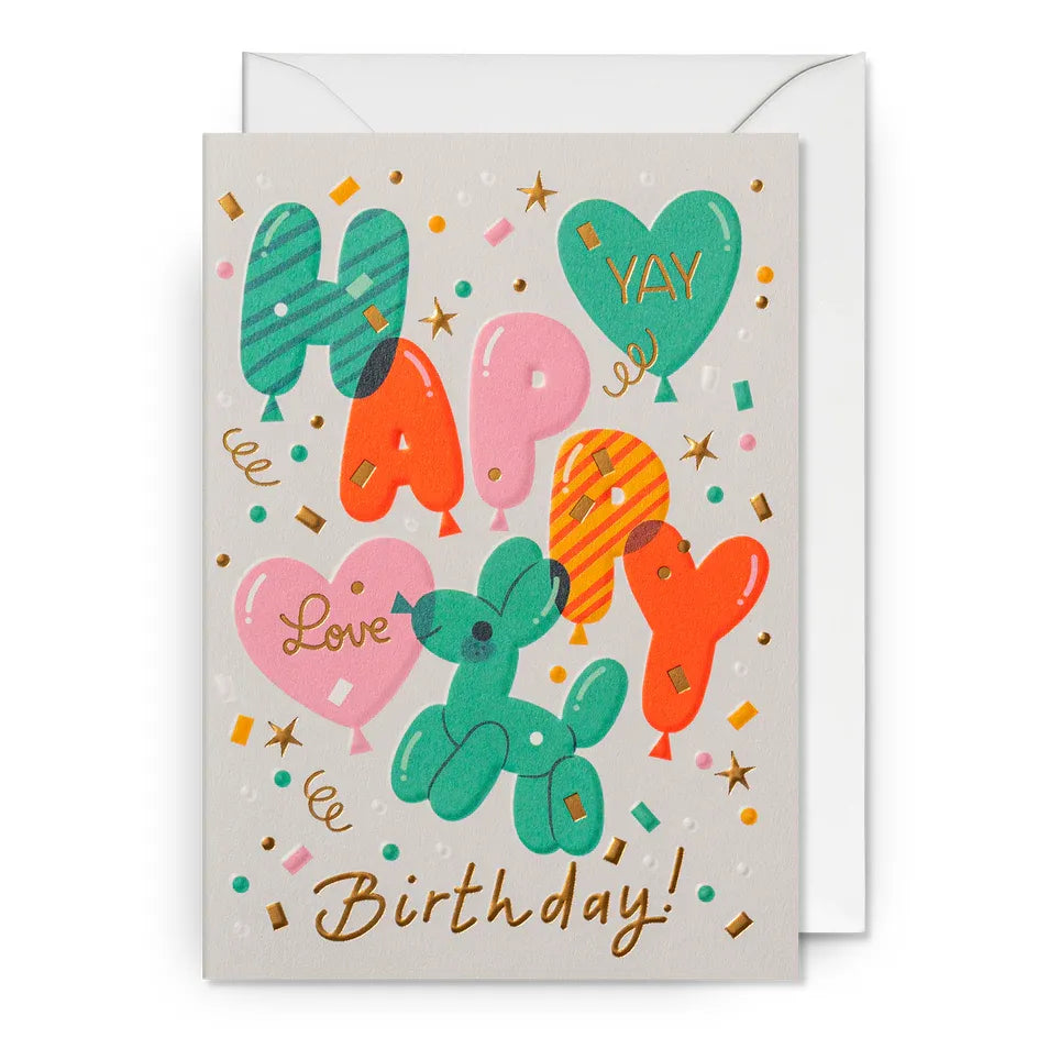 Birthday Balloons Card