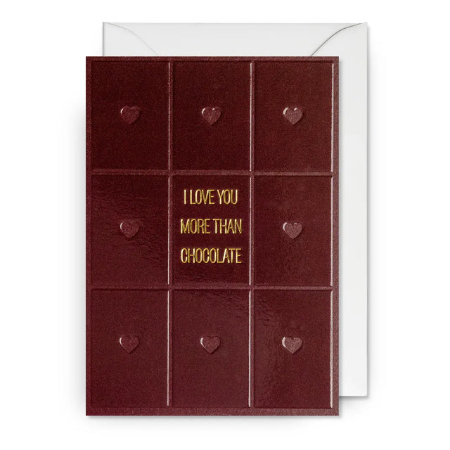 I Love You More than Chocolate Card
