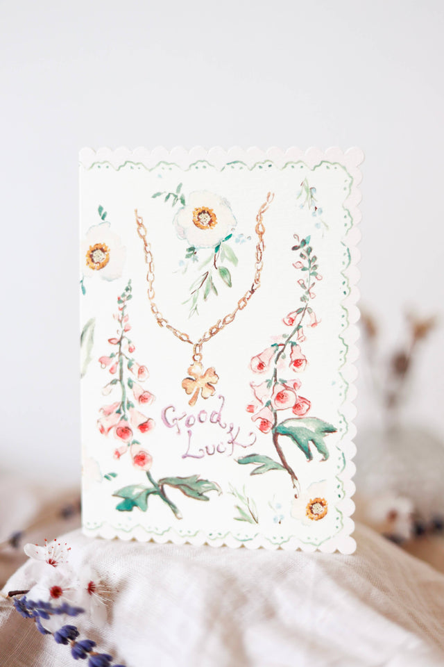 Good Luck Clover Card