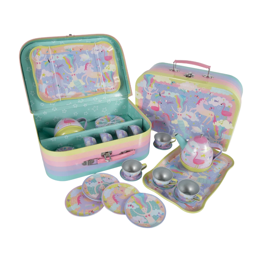 Fantasy 15 Piece Tin Tea Set