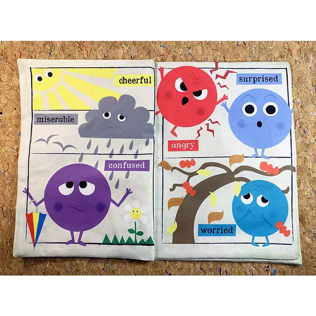 Nursery Times Crinkly Newspaper - Rainbow of Emotions