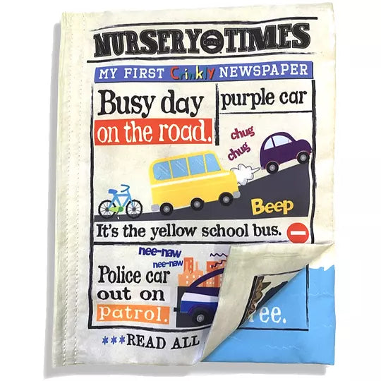 Nursery Times Crinkly Newspaper - Busy Road