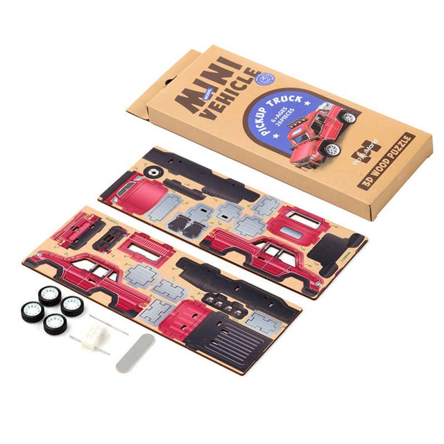 Mini 3D Vehicle Wooden Puzzles