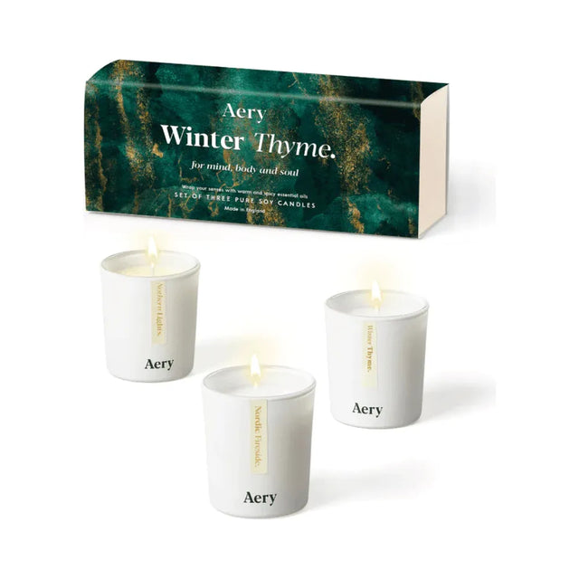 Aery Winter Thyme Set of 3 Candles