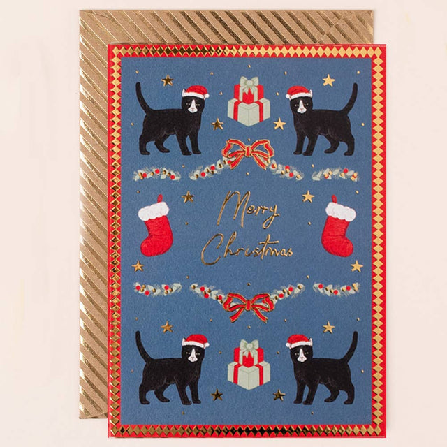 Christmas Stocking Cats Card