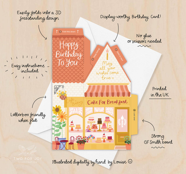 Cake for Breakfast 3D Card
