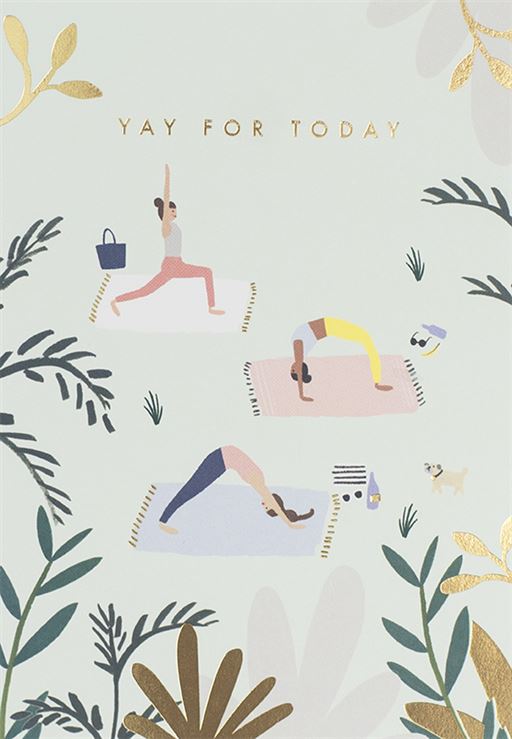 Yoga Birthday Card
