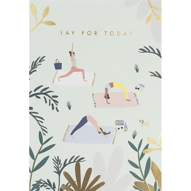 Yoga Birthday Card