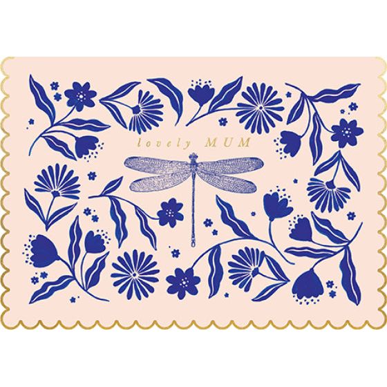 Lovely Mum Dragonfly Card