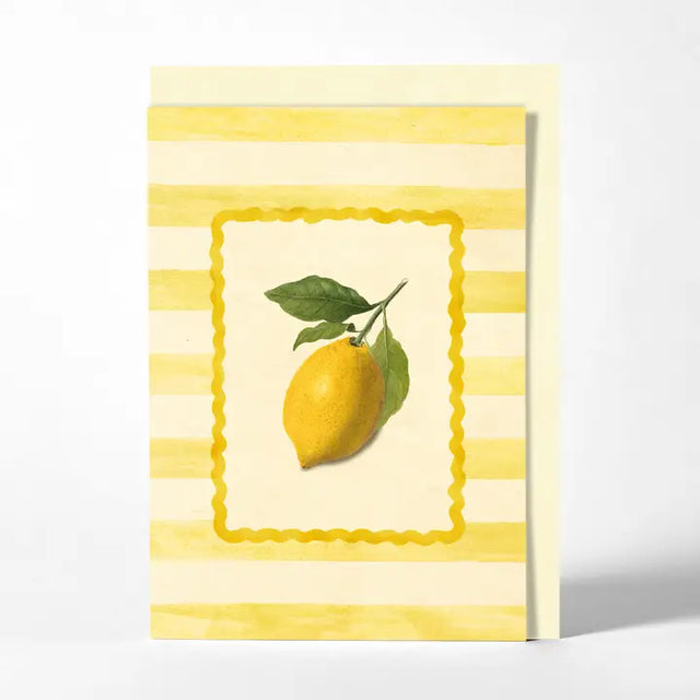 Lemon Stripe Card